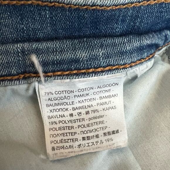 Levi’s Women’s Classic Bootcut Embroidered Floral Blue Jeans Size 14 - Picture 8 of 9